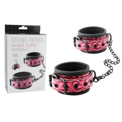 diamond patterned sinful wrist cuffs