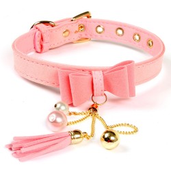 bow tie collar with tassel