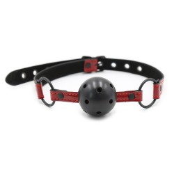 bright skin leather breatheable ball gag