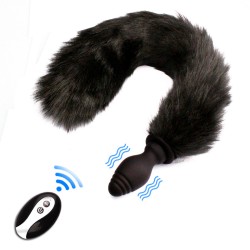 vibration fox tail butt plug